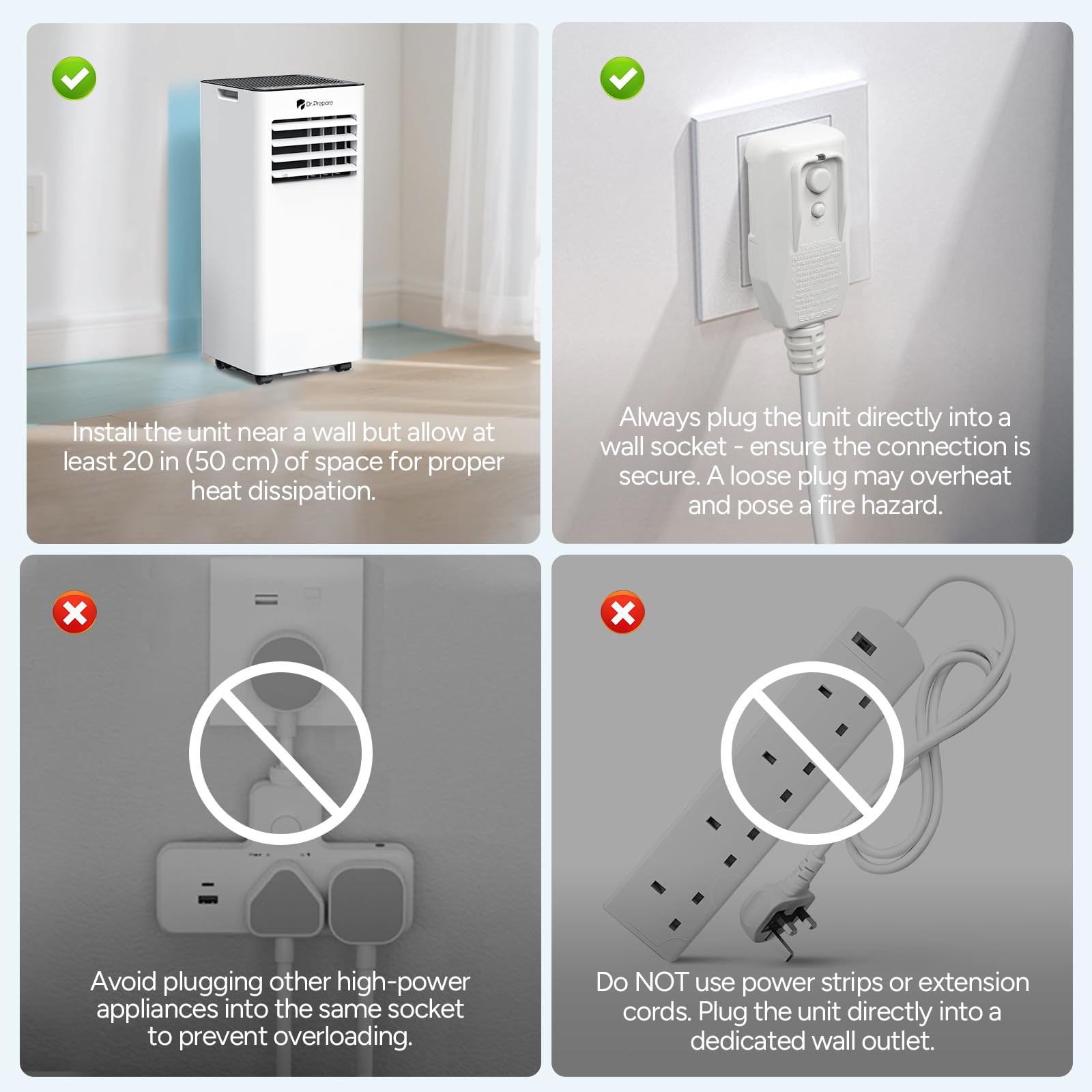 9000 BTU Smart Portable Air Conditioner with Wi-Fi, Dehumidifier, Fan, Remote Control & Window Vent Kit